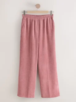 Rose - Pantalons Amples en velours côtelé doux
