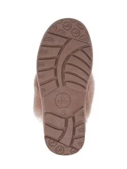 Rose - Pavers Chaussons doublés en peau de mouton