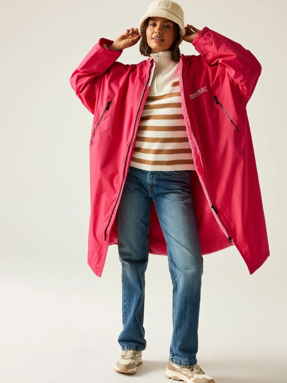 Rose - Peignoir Regatta imperméable pour adulte