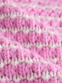 Rose - Pull à col à tarte en maille surpiquée