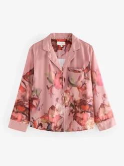 Rose - Pyjama boutonné B by Ted Baker en satin