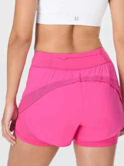 Rose - Short de course Betty Tempo en sueur