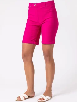 Rose - Short Roman extensible à revers