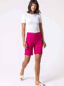 Rose - Short Roman extensible à revers