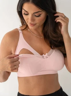 Rose - Soutien-gorge d'allaitement Pour Moi Love to Lounge en coton