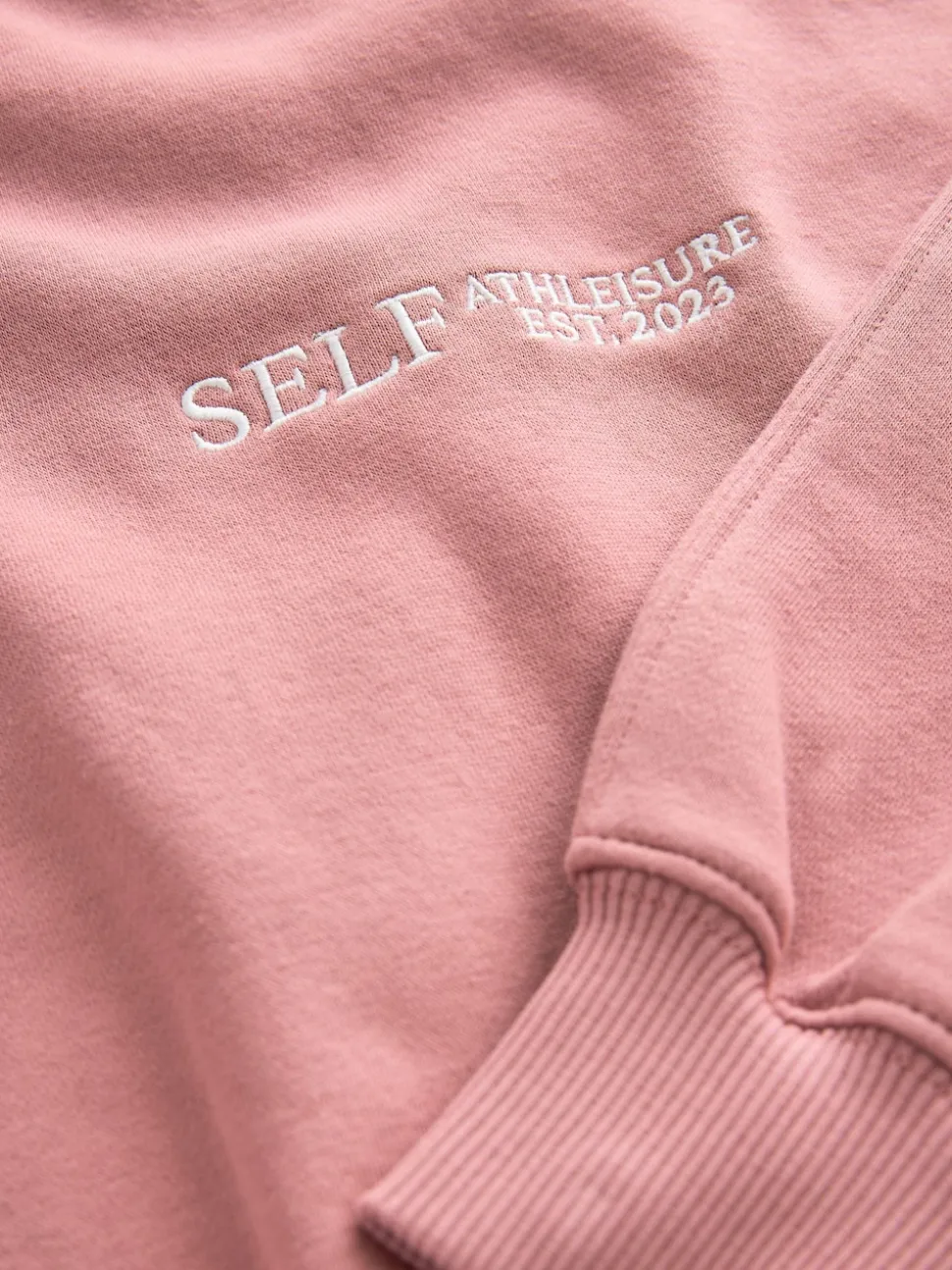 Rose - Sweat à col zippé