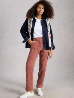 Rose - White Stuff - Pantalon en velours côtelé Twister