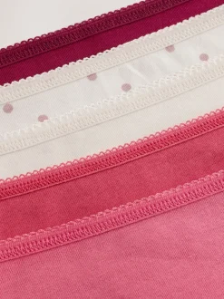 Rose baie - Culotte en coton riche 5 Pack
