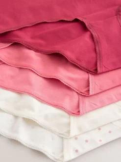 Rose baie - Culotte en coton riche 5 Pack