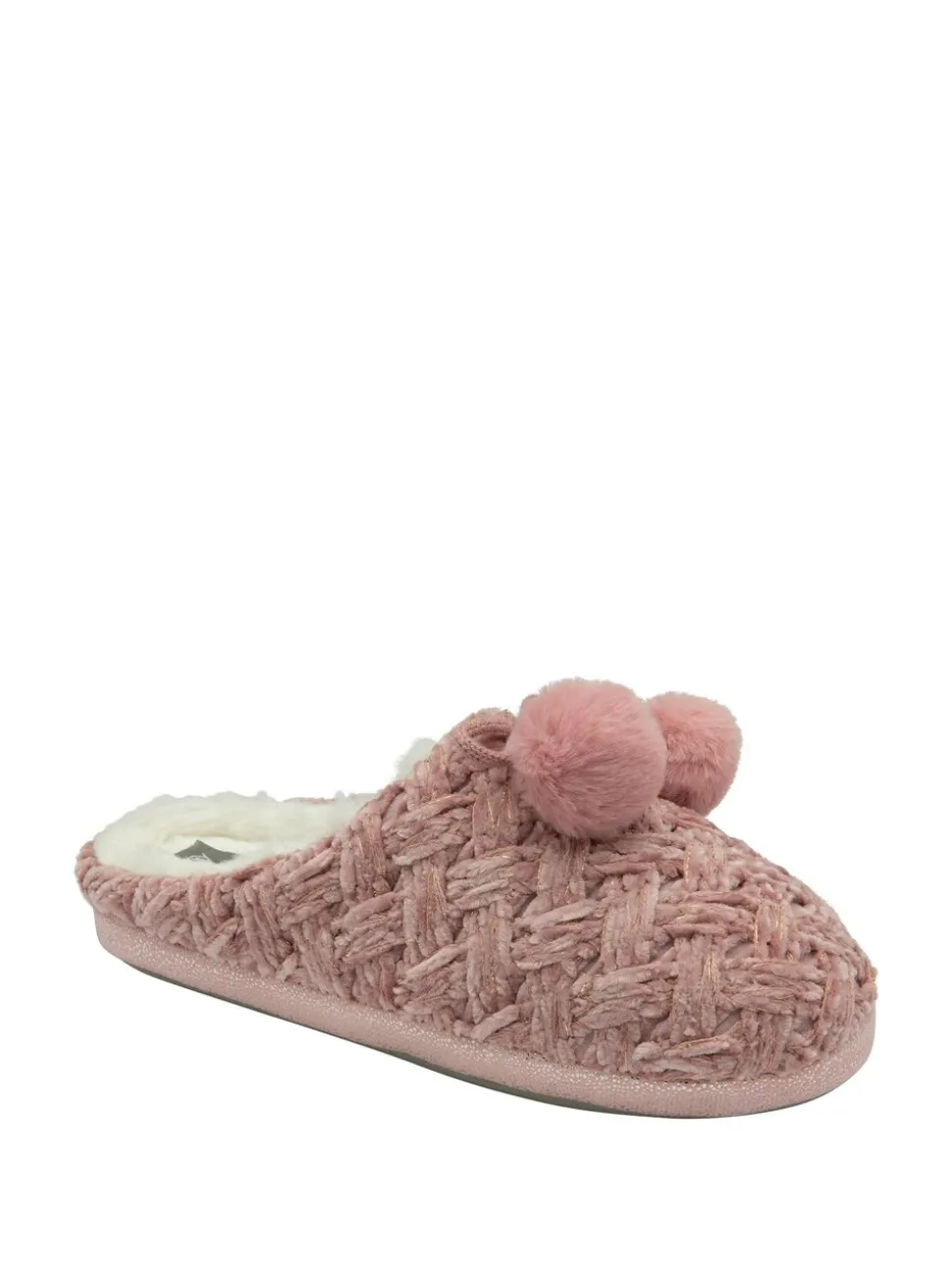 Rose clair - Chaussons mules Dunlop Ladies en maille à bout fermé