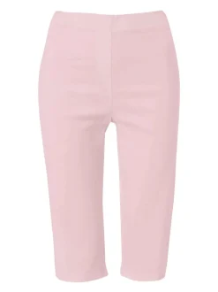 Rose clair - Short Roman stretch longueur genoux