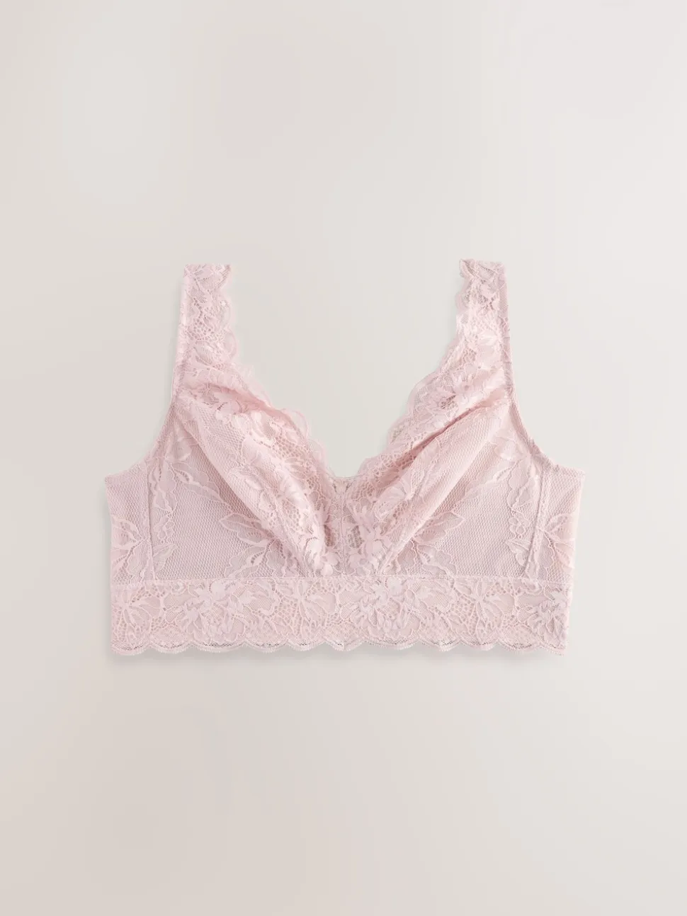 Rose clair - Soutien-gorge en dentelle maintien total