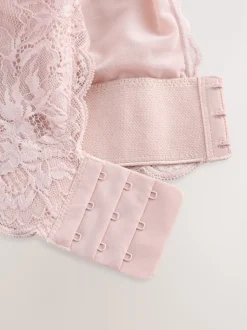 Rose clair - Soutien-gorge en dentelle maintien total