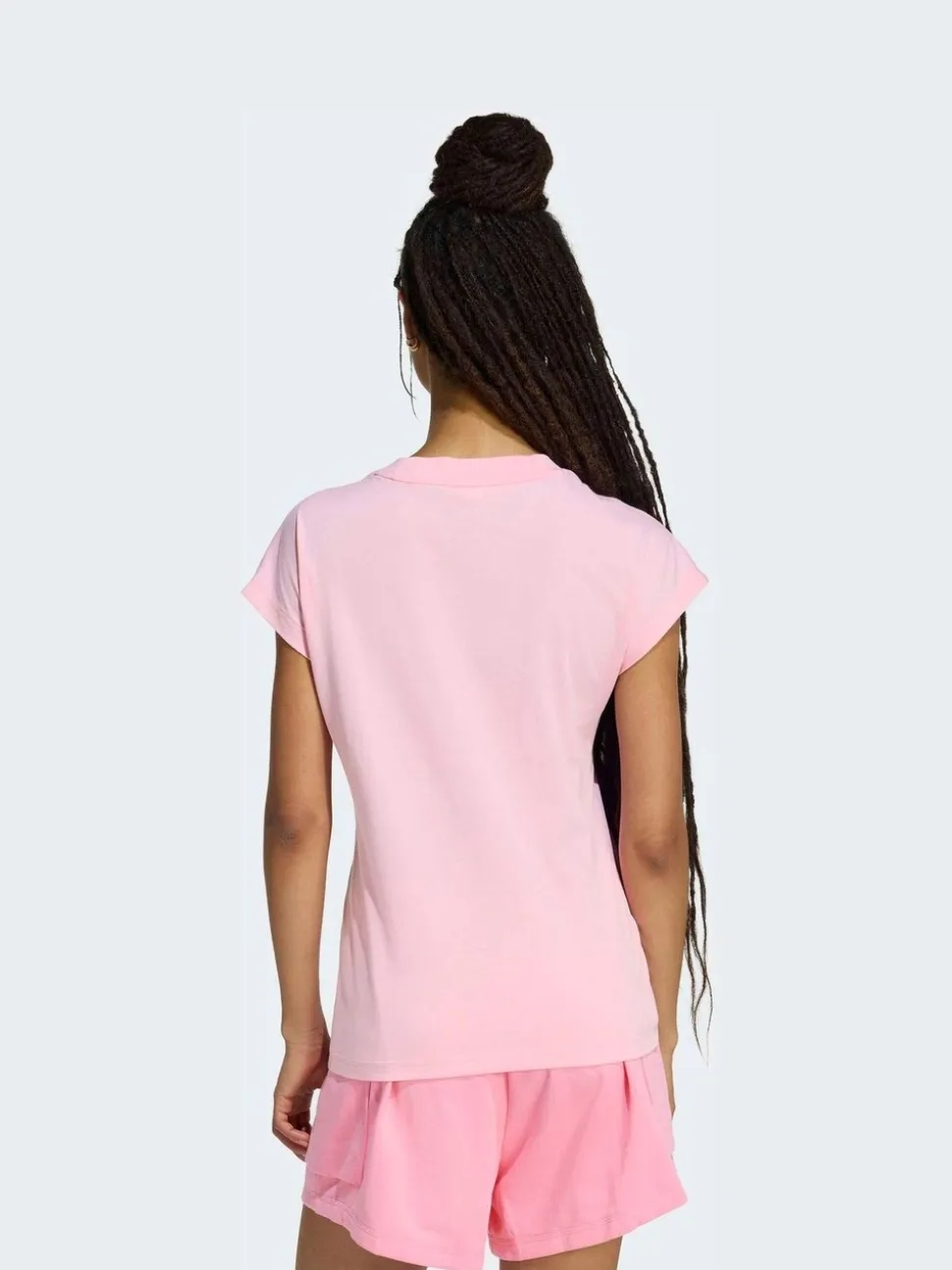 Rose clair - T-shirt adidas Essentials en jersey