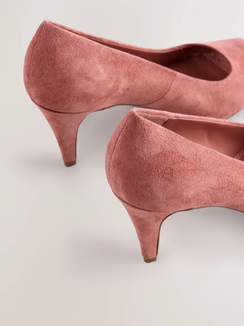 Rose en daim rose - Chaussures à talons Bout ouvert en cuir haut de gamme