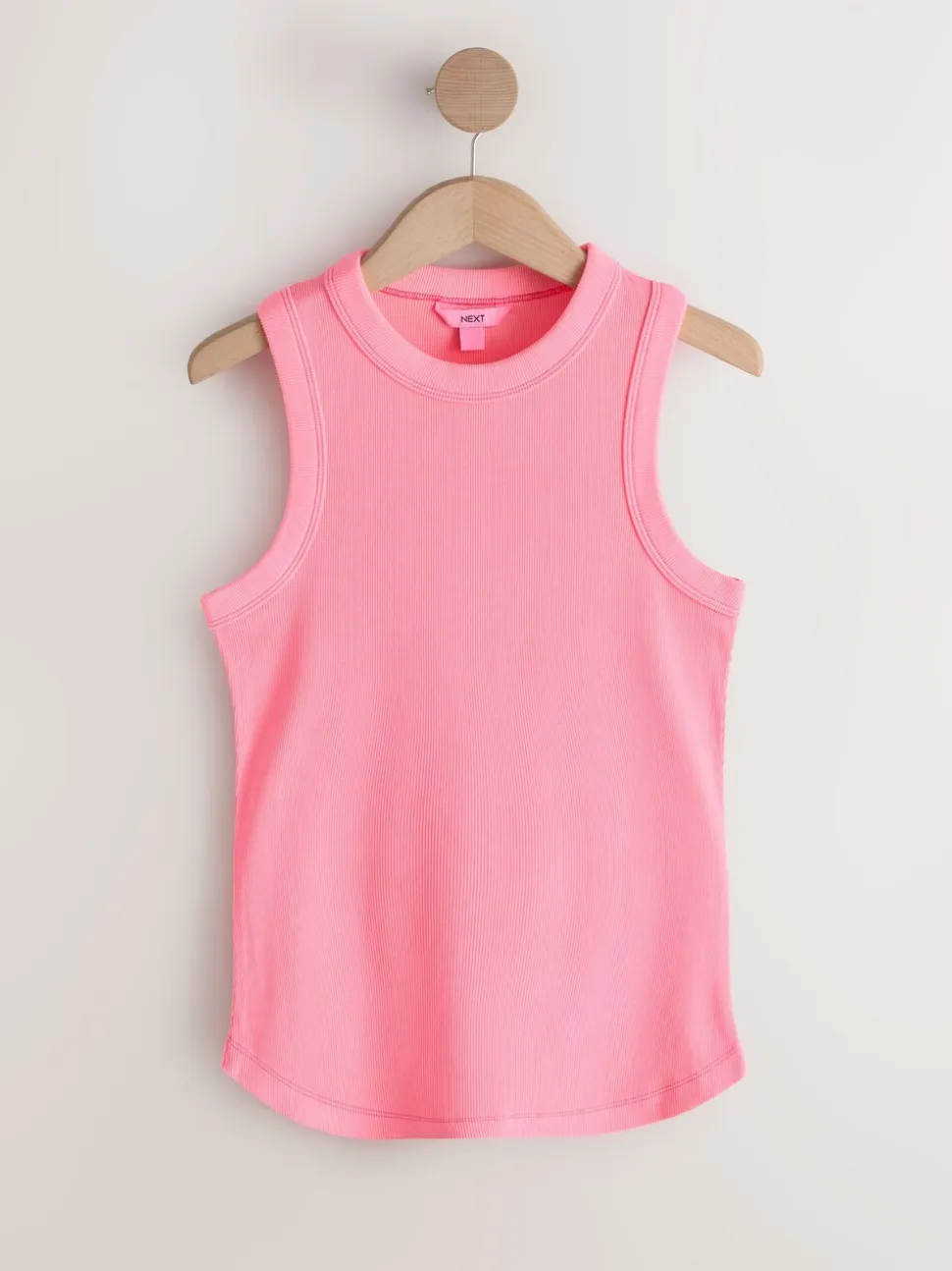 Rose Fluo/Bleu/Orange - Débardeur côtelé Racer
