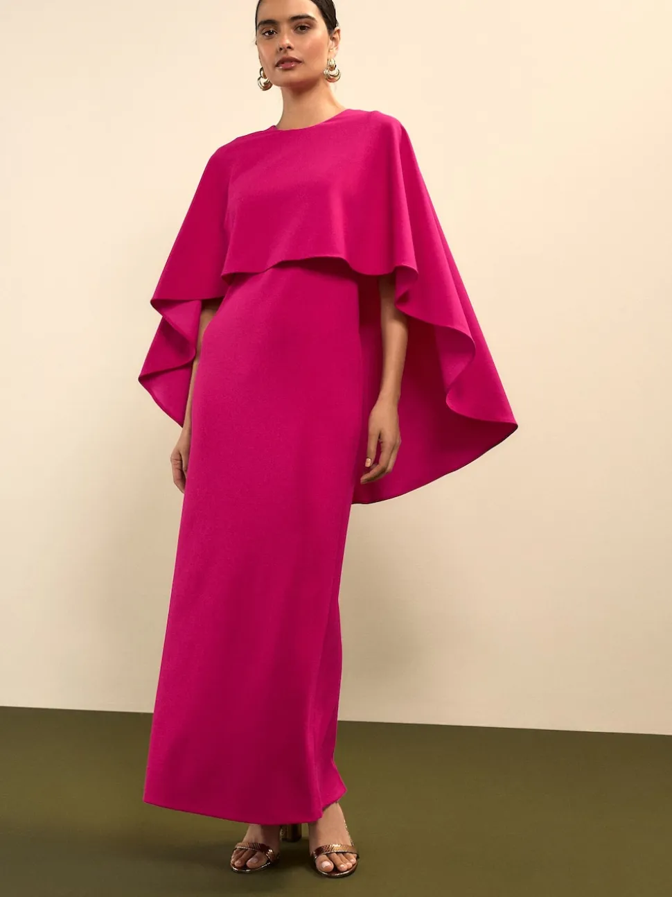Rose framboise - Cape Robe longue