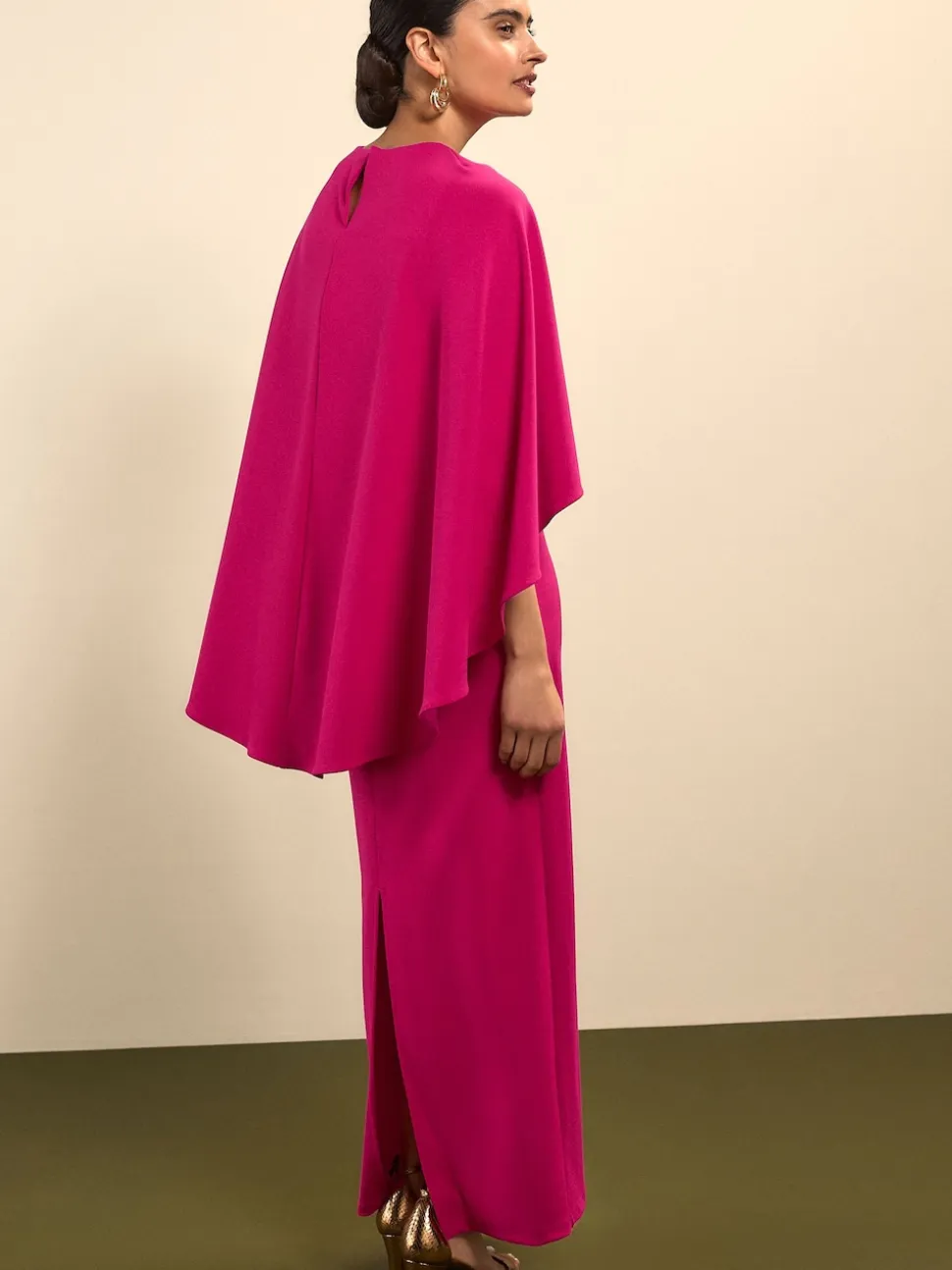 Rose framboise - Cape Robe longue