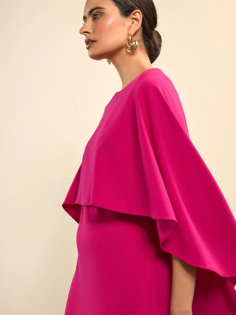 Rose framboise - Cape Robe longue