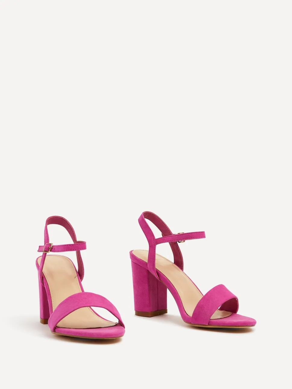 Rose fuchsia - Linzi horizon ouvert en arrière Sandales à talons blocs à peine là