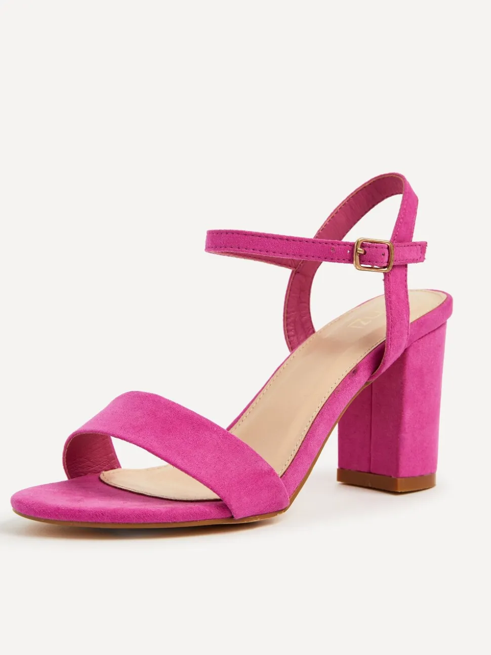 Rose fuchsia - Linzi horizon ouvert en arrière Sandales à talons blocs à peine là