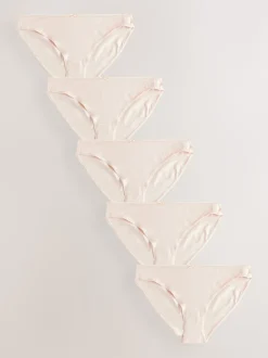 Rose Nude - Culotte en coton riche 5 Pack