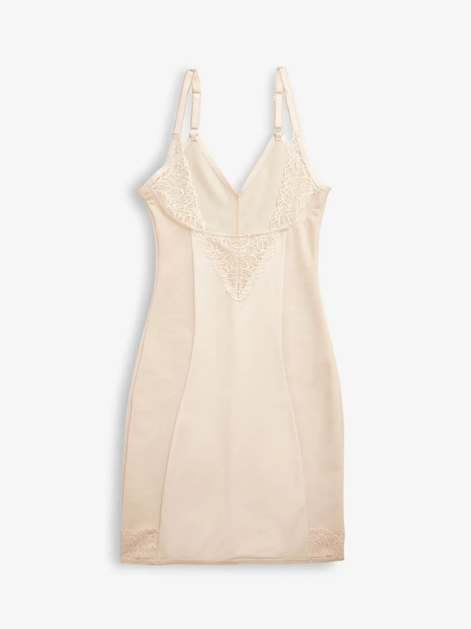 Rose Nude - Dentelle de contrôle du ventre ferme Portez votre propre de soutien-gorge slip
