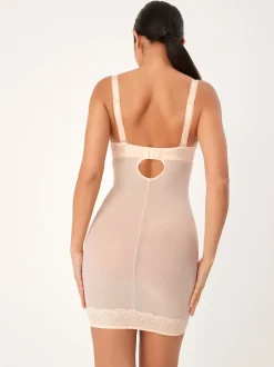 Rose Nude - Slip Dentelle DD+ ferme à contrôle du ventre légèrement rembourré