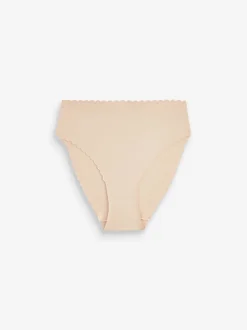 Rose Nude - Slip invisible à bord festonné