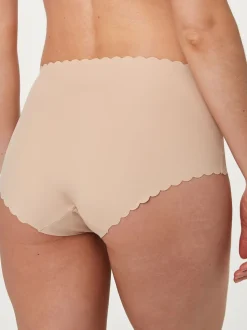 Rose Nude - Slip invisible à bord festonné