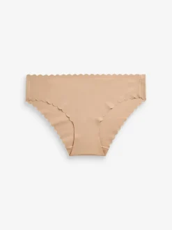 Rose Nude - Slip invisible à bord festonné