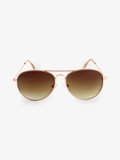 Rose Or - Lunettes de soleil aviateur classiques