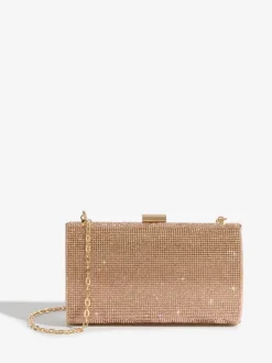Rose Or - Pochette Lipsy avec ornements