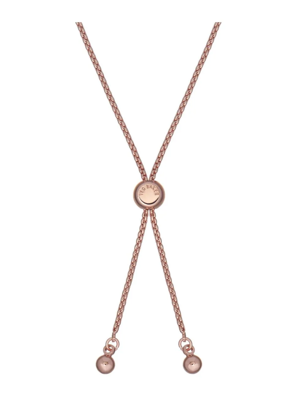 Rose Or - Ted Baker Tone Melrah: Bracelet Curseur Icon Crystal, cristal transparent
