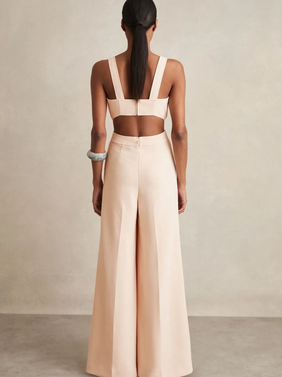 Rose pâle - Reiss Dion Ample Cut-Out Combinaison