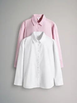 Rose pâle/blanc - The Set lot de 2 chemises Oxford