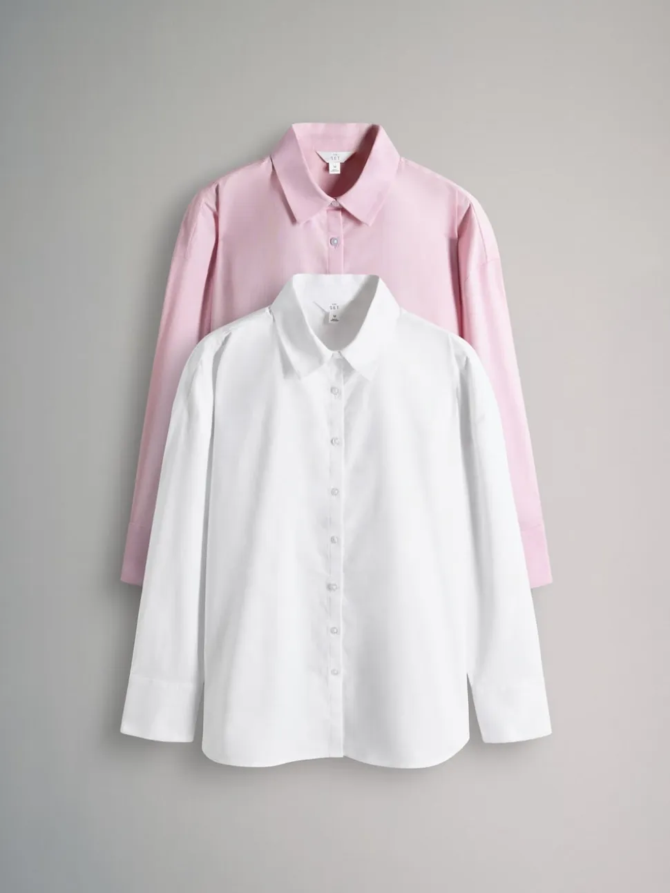 Rose pâle/blanc - The Set lot de 2 chemises Oxford