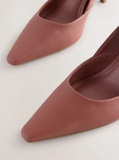 Rose rose - Escarpins Forever Comfort® en cuir à talons et bout pointu