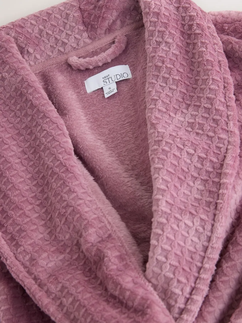 Rose rose - Peignoir gaufré douillet