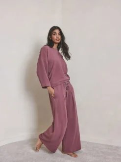 Rose rose - Sweat-shirt brossé