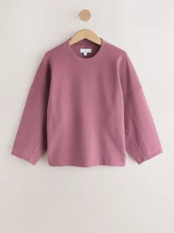 Rose rose - Sweat-shirt brossé