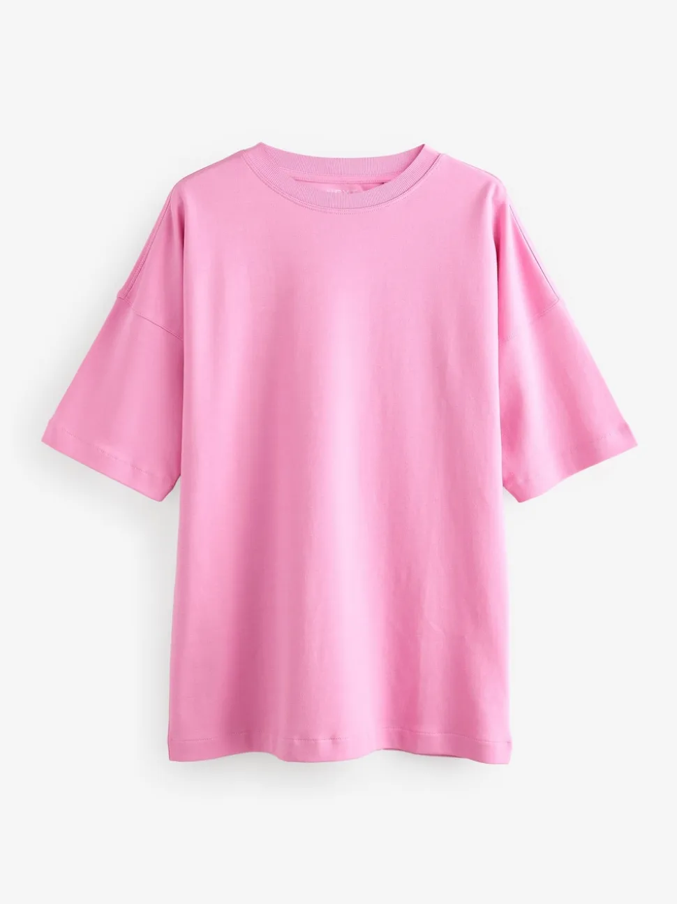 Rose vif - T-shirt long épais décontracté