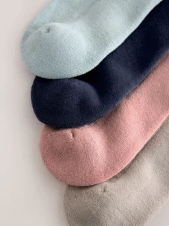 Rose/bleu/neutre - Chaussettes d'entraînement à semelles coussinées 4 Pack