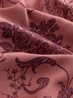 Rose/Bourgogne - Pyjama Laura Ashley Josette boutonné