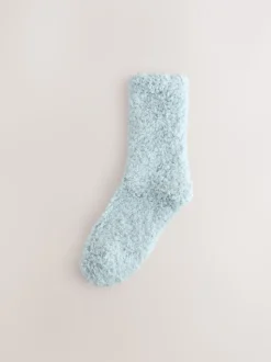 Rose/Gris - Lot de 2 paires de chaussettes douillettes Teddy Borg