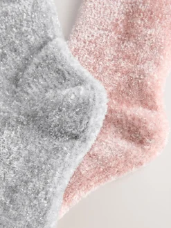 Rose/gris scintillant - Paquet de chaussettes Velvet Cosy 2