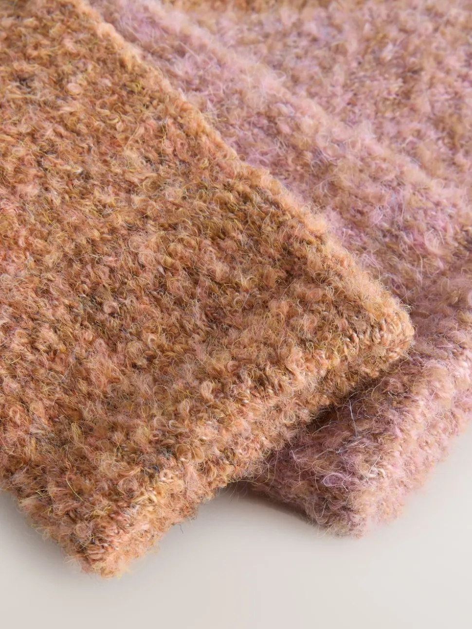 Rose/rouille - Lot de 2 paires de chaussettes douillettes Boucle