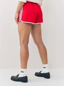 Rouge - adidas Originals Adicolour 3-Rayures Sprinter Shorts