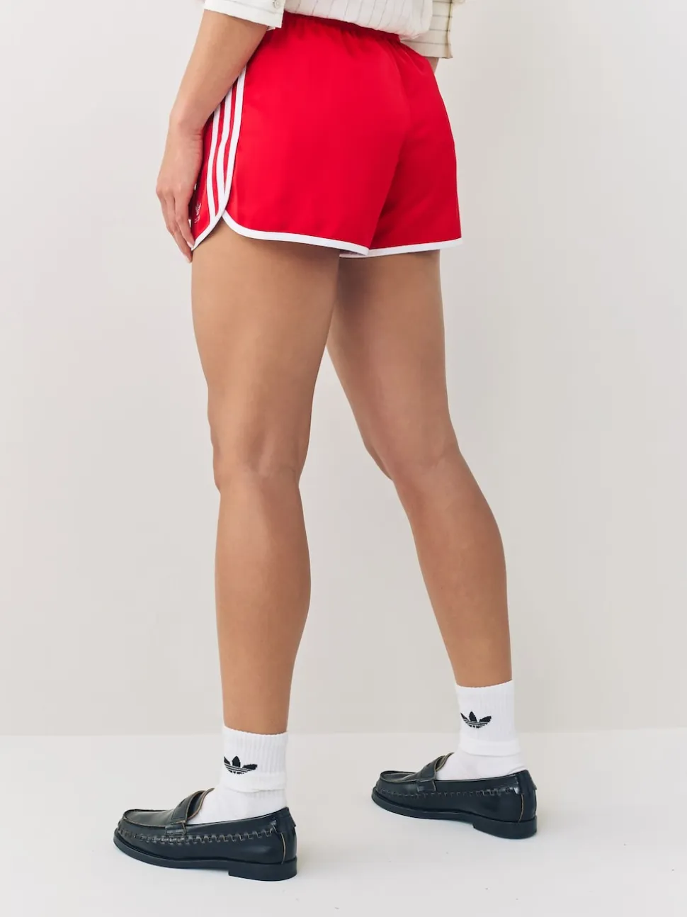 Rouge - adidas Originals Adicolour 3-Rayures Sprinter Shorts