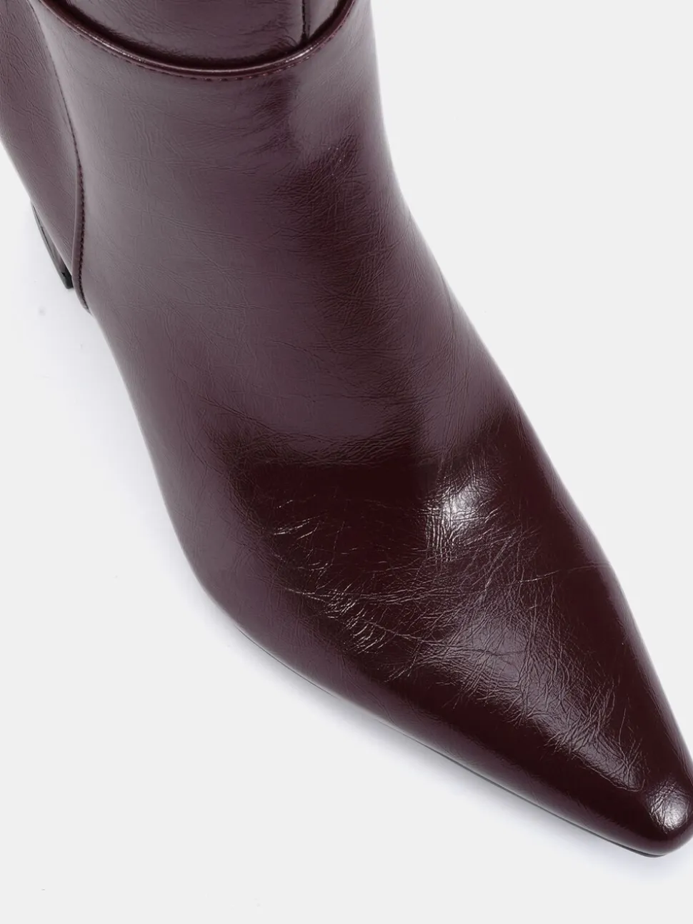 Rouge - Bottes au genou à talon carré Gala à bout pointu Coupe large Novo
